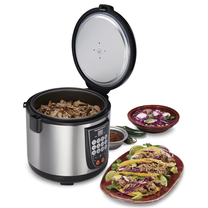 Hamilton Beach® Digital MultiCooker 4.5 Quart Capacity 14 Pre